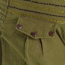 Vishes Pludrige Sommer Damen Chino Haremshose aus Baumwolle olive 38-42