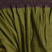 Vishes Unisex Baumwoll Haremshose mit engem, dehnbarem Beinabschluss mit Taschen olive