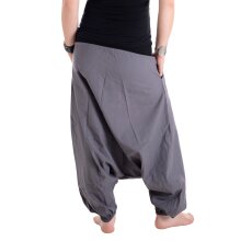 Vishes Baumwoll Haremshose mit Blumenstickerei und...