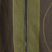 Vishes Weicher Eco Fleecemantel für den Übergang mit großen abgesetztenTaschen olive 36