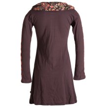 Vishes Langärmliges Blumenkleid aus Baumwolle mit...