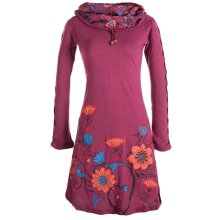 Vishes Langärmliges Blumenkleid aus Baumwolle mit...