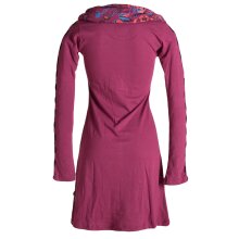 Vishes Langärmliges Blumenkleid aus Baumwolle mit...