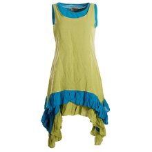 Vishes Armloses Lagenlook Kleid aus Baumwolle mit...