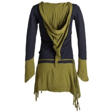 Vishes Zweifarbiges, asymmetrisches, langarm Zipfel...