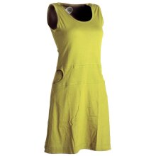 Vishes Einfaches armloses Kleid aus Biobaumwolle mit seitlichen Taschen hellgrün 38