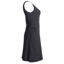 Vishes Einfaches armloses Kleid aus Biobaumwolle mit seitlichen Taschen schwarz 38-40