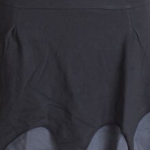 Vishes Ärmelloses Elfenkleid im Lagenlook mit Zipfeln und Zipfelkapuze aus Biobaumwolle schwarz 36