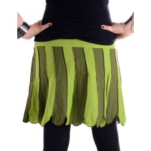 Vishes Zweifarbig gestreifter Patchwork Wickel Rock -...