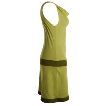 Vishes Ärmellose Tunika aus Biobaumwolle mit Wasserfallkragen hellgrün 44-46