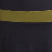 Vishes Ärmellose Tunika aus Biobaumwolle mit Wasserfallkragen schwarz 34-36