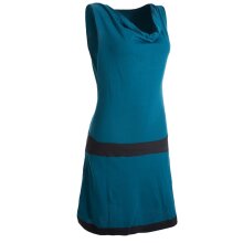 Vishes Ärmellose Tunika aus Biobaumwolle mit Wasserfallkragen türkis 34-36