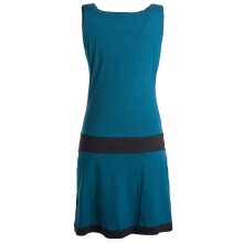 Vishes Ärmellose Tunika aus Biobaumwolle mit Wasserfallkragen türkis 44-46