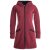 Vishes Warmer Wintermantel aus Eco Fleece mit Zipfelkapuze dunkelrot 36-38