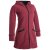 Vishes Warmer Wintermantel aus Eco Fleece mit Zipfelkapuze dunkelrot 36-38