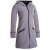 Vishes Warmer Wintermantel aus Eco Fleece mit Zipfelkapuze grau 42