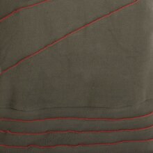 Vishes Langärmliges Patchwork Hoodie Eco Fleecekleid mit Daumenlöchern olive 46