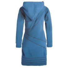 Vishes Langärmliges Patchwork Hoodie Eco Fleecekleid...