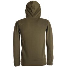 Vishes Herren Sweatshirt aus Baumwollfleece mit Kängurutasche und Kapuze dunkelrot 50-52