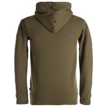 Vishes Herren Sweatshirt aus Baumwollfleece mit Kängurutasche und Kapuze olive 56