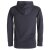 Vishes Herren Sweatshirt aus Baumwollfleece mit Kängurutasche und Kapuze schwarz 54
