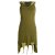 Vishes Kapuzen Lagenlook Zipfel-Neckholder aus Bio-Baumwolle olive 38