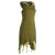 Vishes Kapuzen Lagenlook Zipfel-Neckholder aus Bio-Baumwolle olive 38