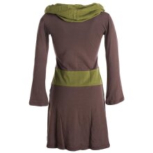 Vishes Langärmliges Baumwoll Hoodie Kleid mit...