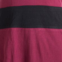 Vishes Langärmliges Baumwoll Hoodie Kleid mit großem Schalkragen dunkelrot 42