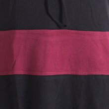 Vishes Langärmliges Baumwoll Hoodie Kleid mit großem Schalkragen schwarz 36