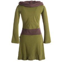 Vishes Langärmliges Baumwoll Hoodie Kleid mit...
