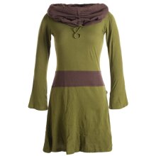 Vishes Langärmliges Baumwoll Hoodie Kleid mit...