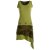 Vishes Ärmelloses asymmetrisches Lagenlook Zipfelkleid hellgrün 40-42