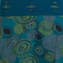 Vishes Ärmelloses asymmetrisches Lagenlook Zipfelkleid türkis 46