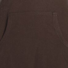 Vishes Langärmlige, einfarbige Tunika aus Biobaumwolle mit Schürung und Kängurutaschen braun 32