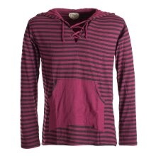 Vishes Gestreiftes Longsleeve Hoodie Shirt mit...