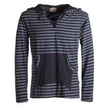 Vishes Gestreiftes Longsleeve Hoodie Shirt mit...