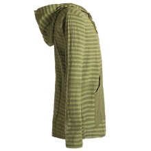 Vishes Gestreiftes Longsleeve Hoodie Shirt mit Kängurutasche und Kapuze olive 56