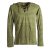 Vishes Gestreiftes Longsleeve Hoodie Shirt mit Kängurutasche und Kapuze olive 56-58