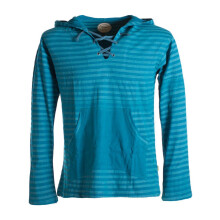 Vishes Gestreiftes Longsleeve Hoodie Shirt mit...