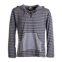 Vishes Gestreiftes Longsleeve Hoodie Shirt mit...