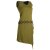 Vishes Asymmetrisches Kleid ohne Ärmel - Beinausschnitt Gürtel-Schnürung olive 34
