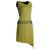 Vishes Asymmetrisches Kleid ohne Ärmel - Beinausschnitt Gürtel-Schnürung hellgrün 34