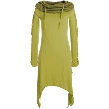 Vishes Zweifarbiges langarm Elfen Zipfelkleid aus...