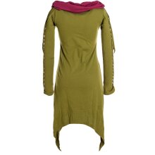 Vishes Zweifarbiges langarm Elfen Zipfelkleid aus...