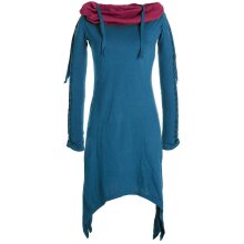 Vishes Zweifarbiges langarm Elfen Zipfelkleid aus...