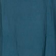 Vishes Armloses einfarbiges Lagenlook Zipfelkleid aus Baumwolle im used Look türkis 40