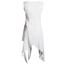 Vishes Armloses einfarbiges Lagenlook Zipfelkleid aus...