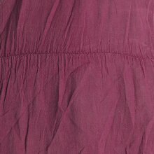 Vishes Ärmelloses lagenlook Kleid aus Baumwolle zum Hochbinden dunkelrot 44-46