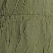 Vishes Ärmelloses lagenlook Kleid aus Baumwolle zum Hochbinden olive 34-36